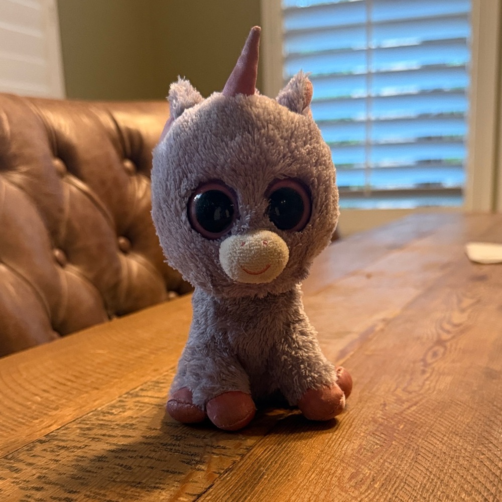 Ty Plush Unicorn with Purple and Pink Accents